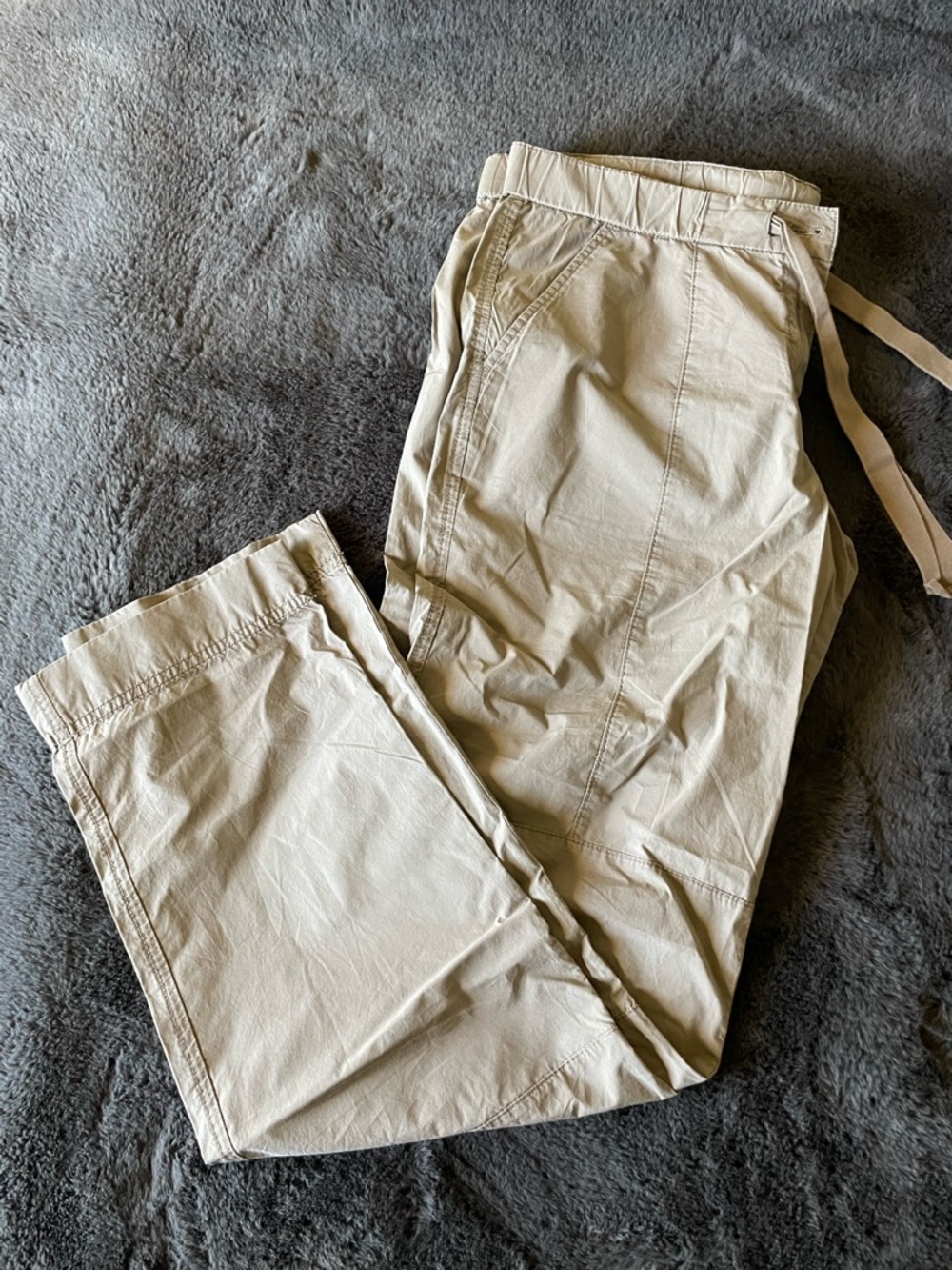 J. Crew Women's Drawstring Chino Pants in Light Khaki
